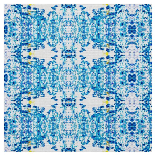 Blue Thistle Fabric Stoff (Muster)