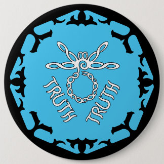 Blue Throat Chakra "Truth" Dragonfly Button