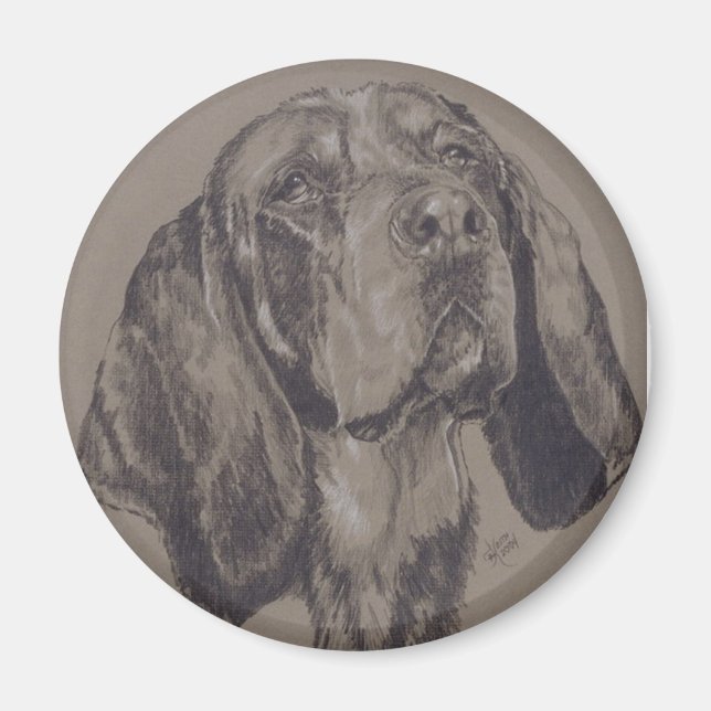 Blue Tick Coonhound Magnet (Vorne)