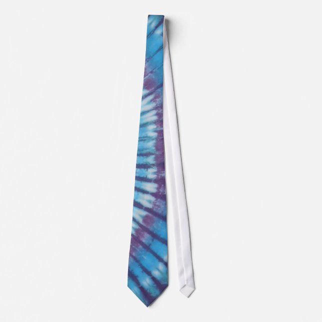 Blue Tie Dye Krawatte (Vorderseite)