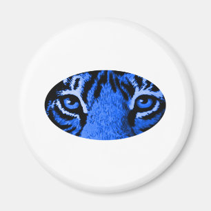 Blue Tiger Eyes The MUSEUM Zazzle Geschenke Magnet