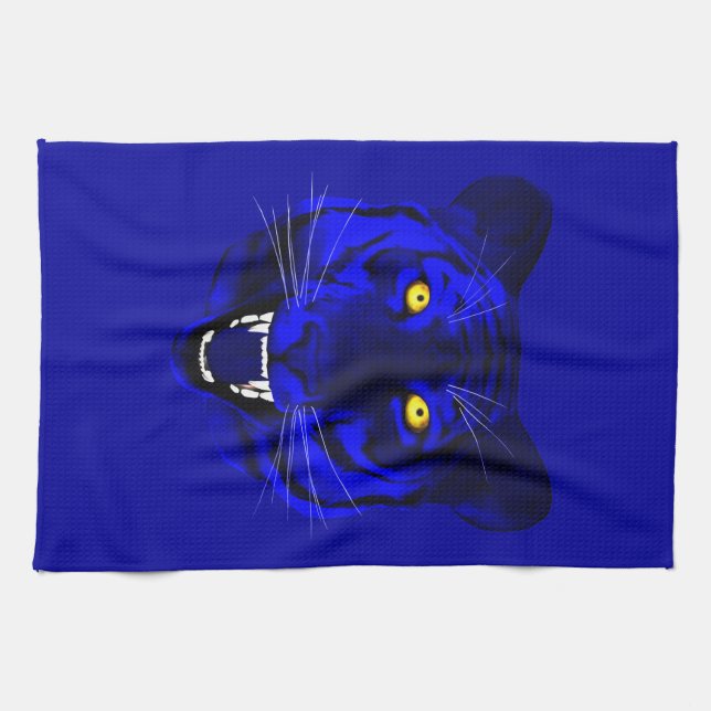 Blue Tiger Handtuch (Horizontal)