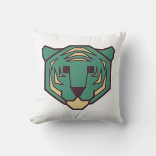 Blue Tiger Head Kissen