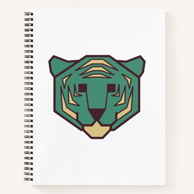 Blue Tiger Head Notizbuch (Vorderseite)