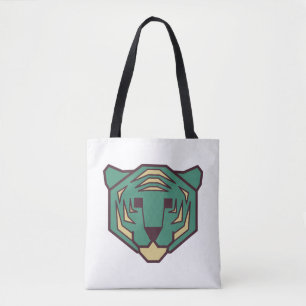 Blue Tiger Head Tasche