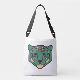 Blue Tiger Head Tragetaschen Mit Langen Trägern