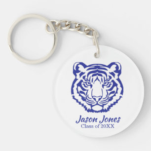 Blue Tiger Mascot Abschluss Geschenk Schlüsselanhä Schlüsselanhänger