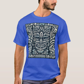 Blue Tiki Gott für Ihre Tiki Bar VNeck T-Shirt