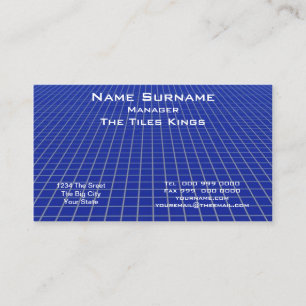 Blue Tile Business Card Visitenkarte
