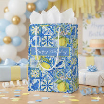 Blue Tile French Country Lemon Pattern Name