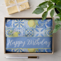 Blue Tile French Country Lemon Pattern Name