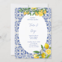 Blue Tile Italian Lemon Wedding