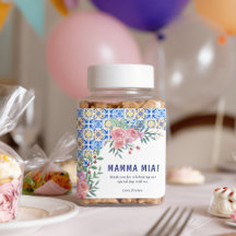 Blue Tile Mamma Mia Baby Dusche