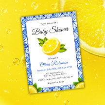 Blue Tile Positano Lemon Babydusche