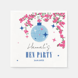 Blue Tile Santorini griechisch/spanisch Thema Serviette