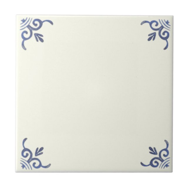 Blue Tile zum Personalisieren oder Mix & Matching  Fliese (Vorderseite)