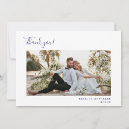 Blue Tiles elegante Wedding Danke Foto