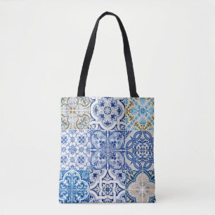Blue Tiles Tote Bag Tasche