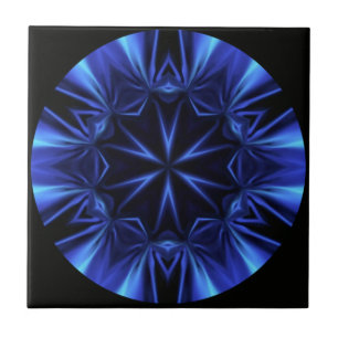 Blue Time Warp ~ Inspiriert durch die Milchstraße  Fliese