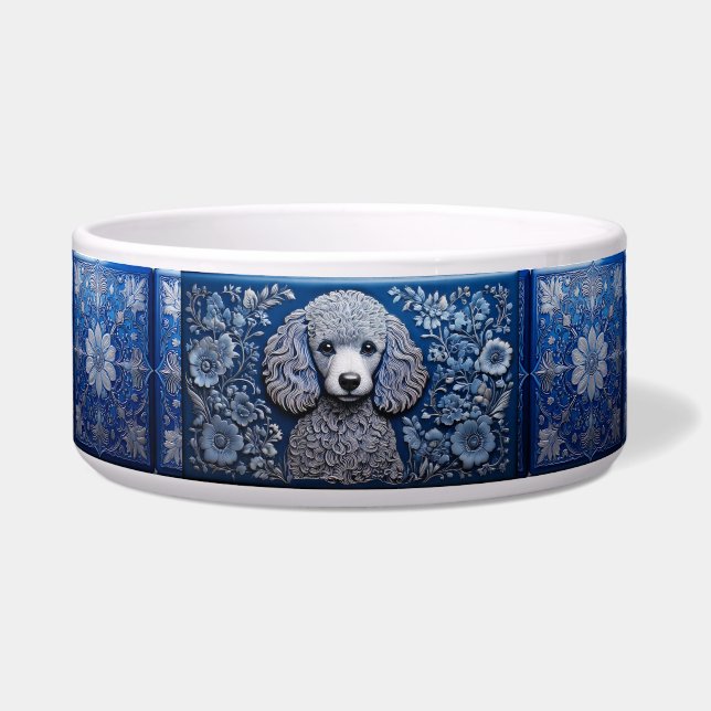 Blue Tin Poodle Napf (Vorderseite)