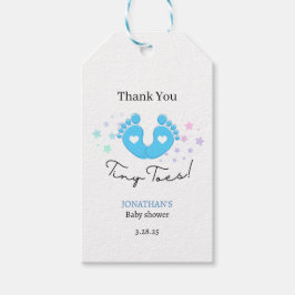 Blue Tiny Toes Geschenkanhänger