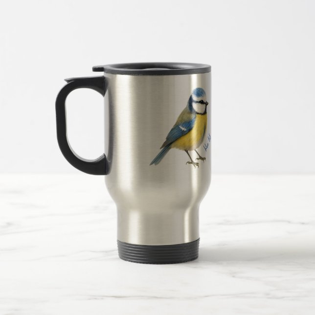 Blue Tit Bird Mug Nature Lover Gift (Gauche)