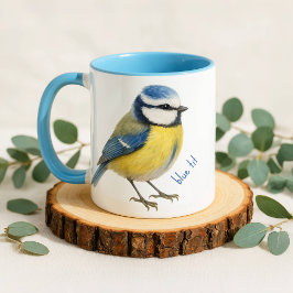 Blue Tit Bird Mug Nature Lover Gift Tasse