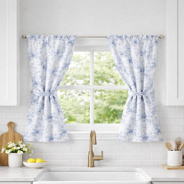 Blue Toile Coquette Ribbons and Bows