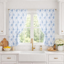 Blue Toile Coquette Ribbons and Bows