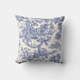 Blue Toile - Englisch - Französisch Country side C Kissen