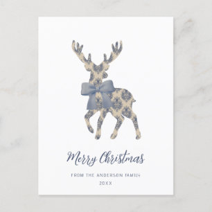 Blue Toile Frohe Weihnachten