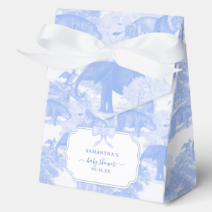 Blue Toile Jungle Animals Safari Chinoiserie Geschenkschachtel