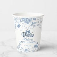 Blue Toile Pumpkin French Fall Floral Bridal Showe