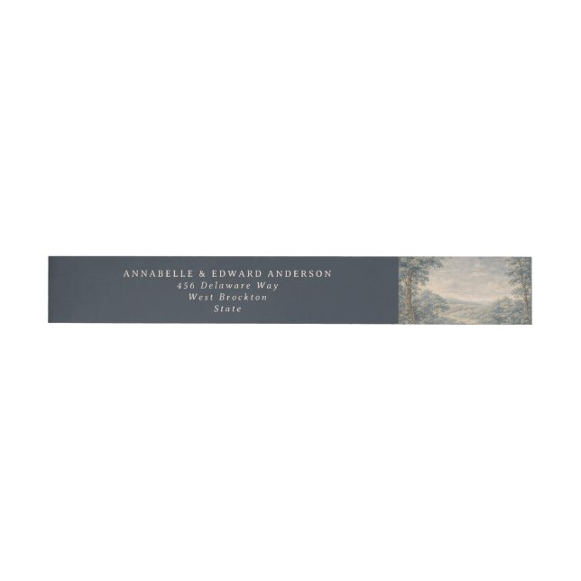 Blue Toile Wedding Vintage Tapestry elegant (Person)