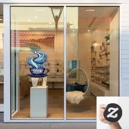 Blue Tone Coding Coffee Binary Numbers Programmier Fensteraufkleber