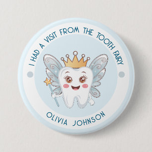 Blue Tooth Fairy Button