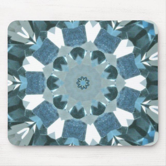 Blue Topaz Kaleidoscope Mousepad (Vorne)