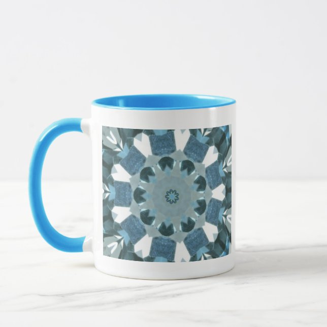 Blue Topaz Kaleidoscope Tasse (Links)