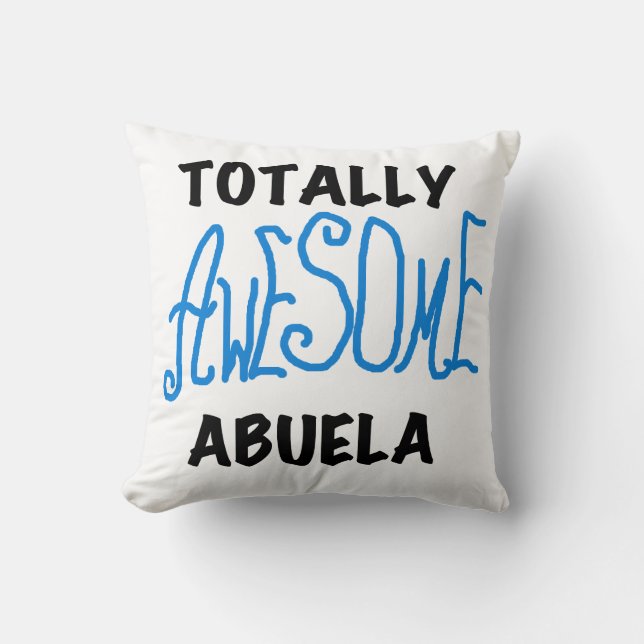 Blue Total Phantastisch Abuela Geschenke Kissen (Vorderseite)