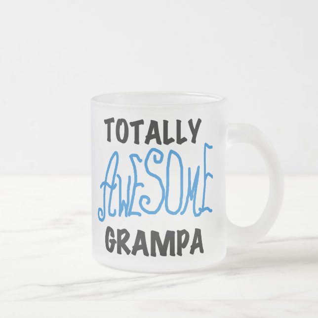 Blue Total Phantastisch Grampa T - Shirt und Gesch Mattglastasse (Rechts)