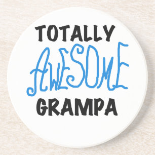 Blue Total Phantastisch Grampa T - Shirt und Gesch Sandstein Untersetzer