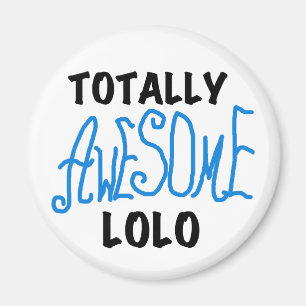 Blue Total Phantastisch Lolo T - Shirt und Geschen Magnet