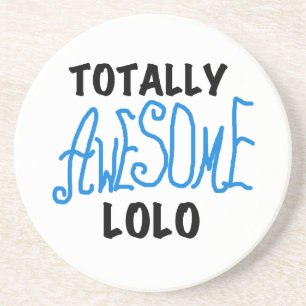 Blue Total Phantastisch Lolo T - Shirt und Geschen Sandstein Untersetzer