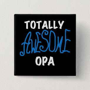 Blue Total Phantastisch Opa T - Shirt und Geschenk Button