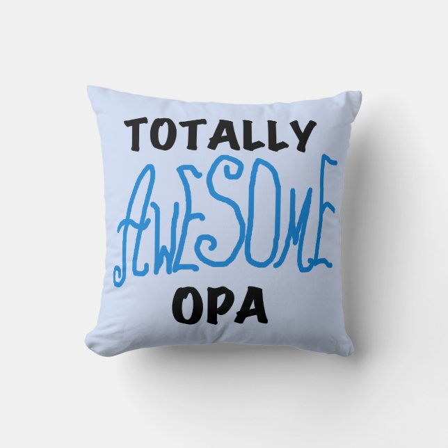 Blue Total Phantastisch Opa T - Shirt und Geschenk Kissen (Vorderseite)
