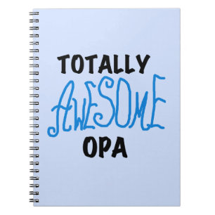 Blue Total Phantastisch Opa T - Shirt und Geschenk Notizblock