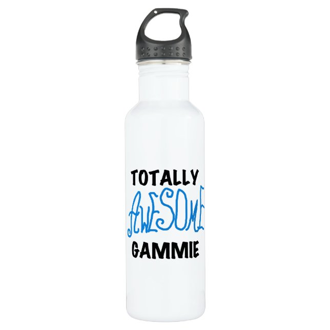 Blue Totally Phantastisch Gammie Edelstahlflasche (Vorderseite)