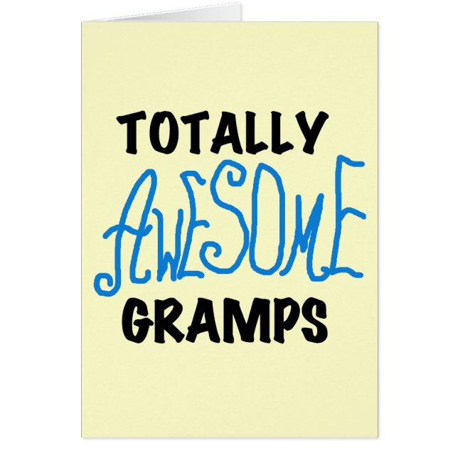 Blue Totally Phantastisch Gramps T - Shirt und Ges (Vorne)