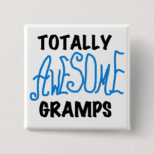 Blue Totally Phantastisch Gramps T - Shirt und Ges Button