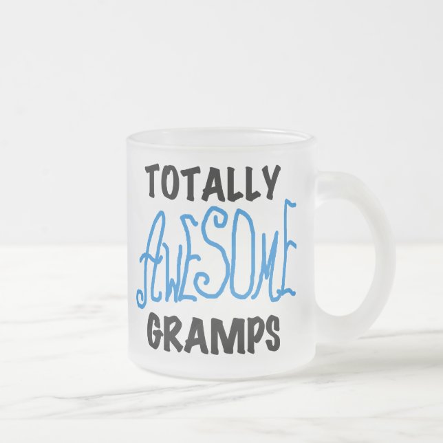 Blue Totally Phantastisch Gramps T - Shirt und Ges Mattglastasse (Rechts)